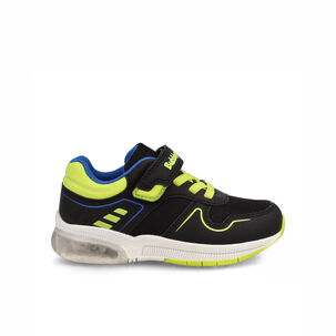 Zapatilla Niño Bubblegummers Ocean Negro - Verde Lima